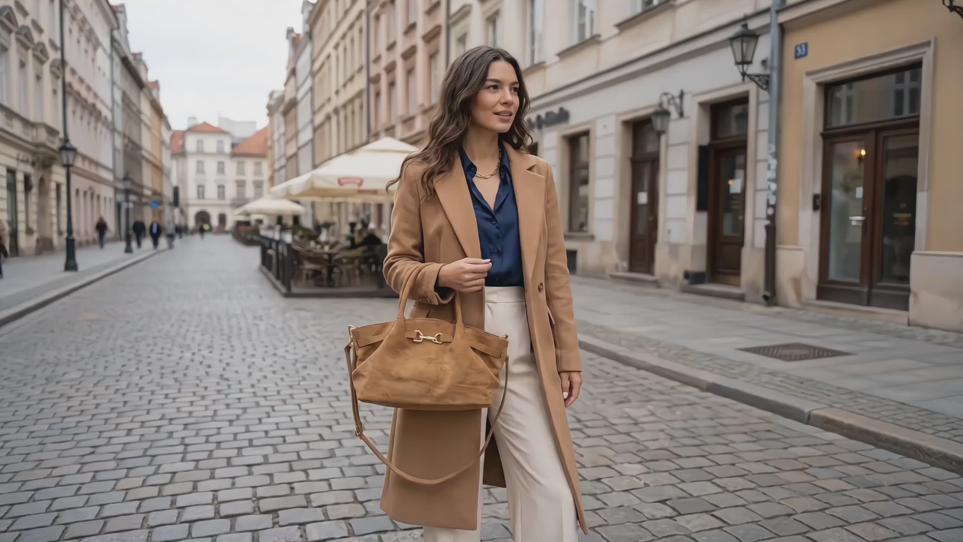 Handbag in imitation suede-GRS CERTIFIED OEM/ODM