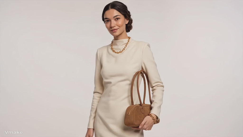 Handbag in imitation suede-GRS CERTIFIED, OEM/ODM