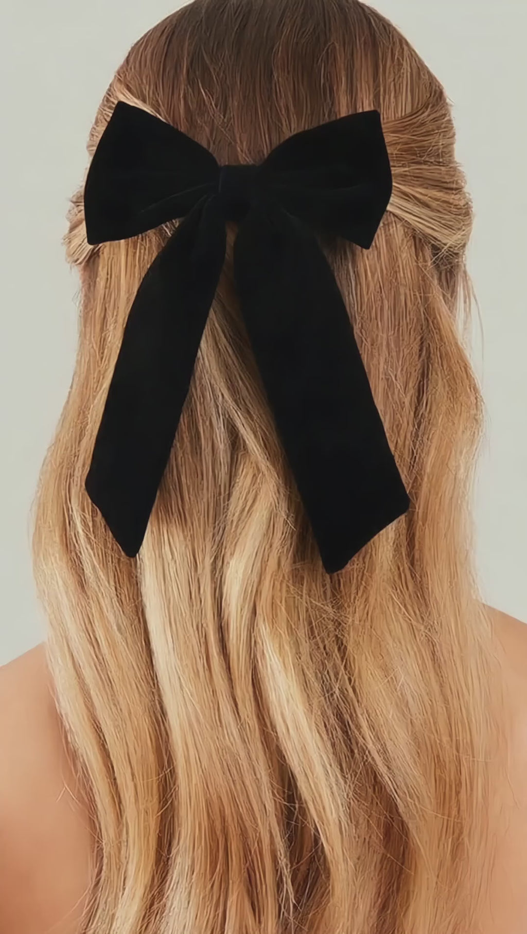 Velvet Bow Barrette Hair Clip – Recycled Polyester – GRS‑Certified OEM/ODM