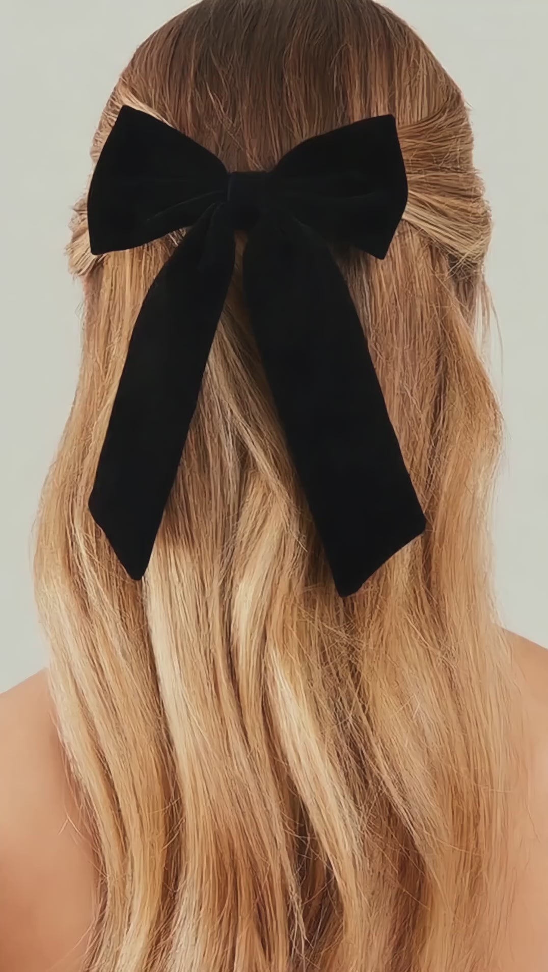Velvet Bow Barrette Hair Clip – Recycled Polyester – GRS‑Certified OEM/ODM